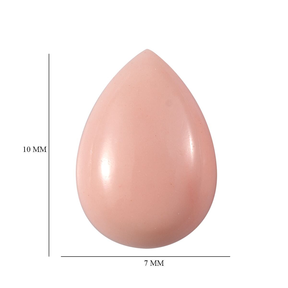 Peach Opal Set of 2 (Pear 10x7 mm) 2.00 ctw Loose Gemstone image number 4