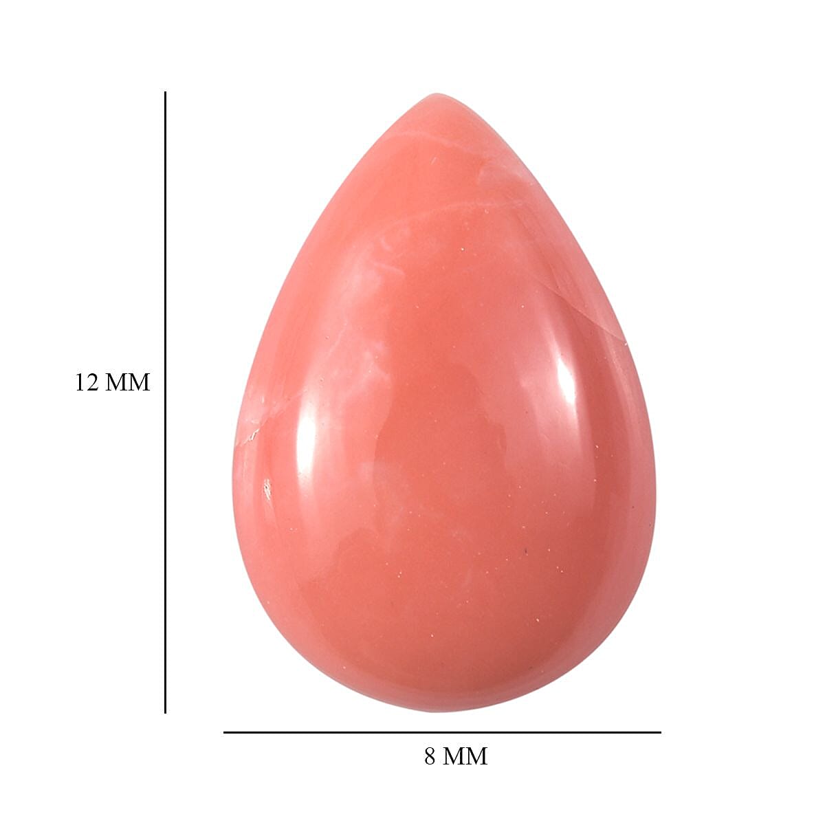 AAAA Peach Opal (Pear 12x8 mm) 1.85 ctw Loose Gemstone image number 4