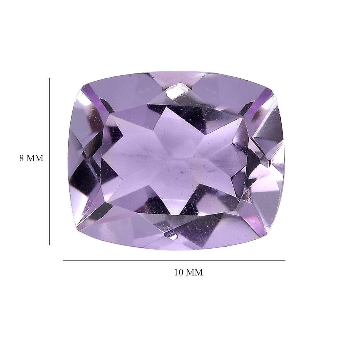Rose De France Amethyst (Cush 10x8 mm) 2.63 ctw Loose Gemstone