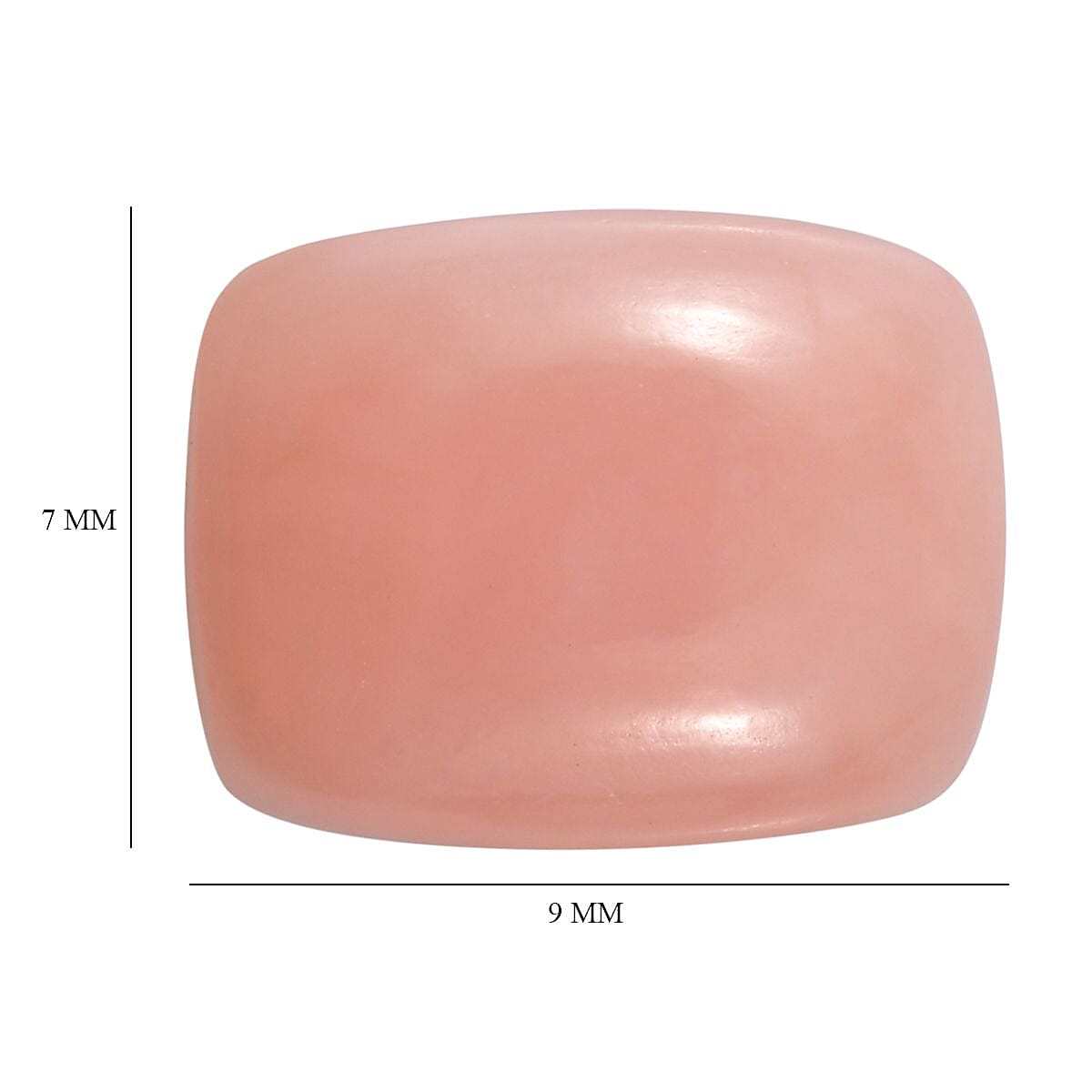 AA Pink Opal (Cush 9x7 mm) 1.54 ctw Loose Gemstone image number 4