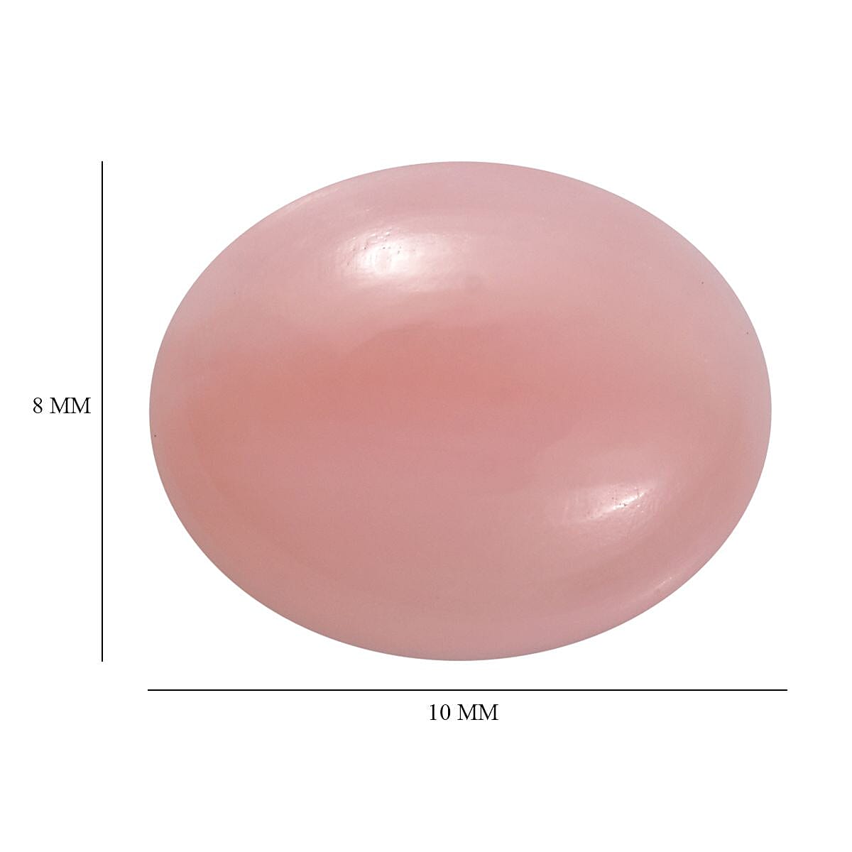 Pink Opal (Ovl 10x8 mm) 1.80 ctw Loose Gemstone image number 4