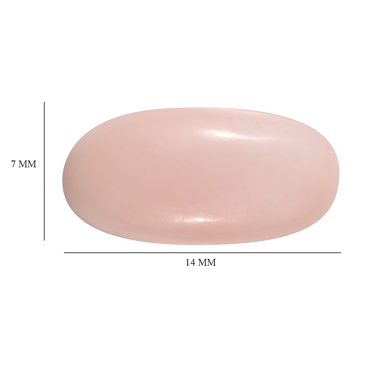 Pink Opal (Ovl 14x7 mm) 2.50 ctw Loose Gemstone image number 4