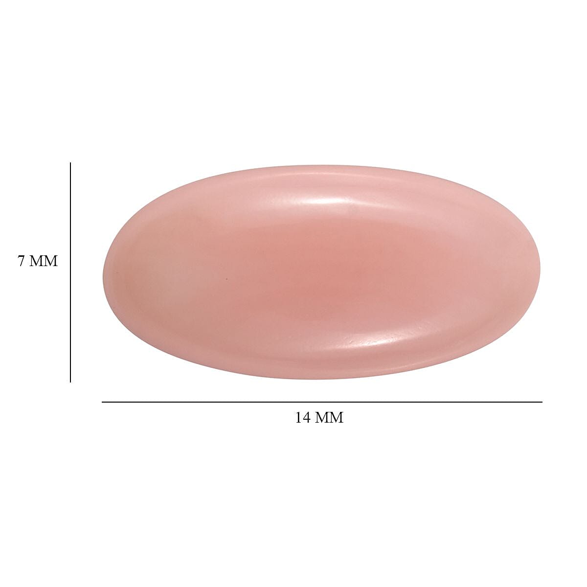 AA Pink Opal (Ovl 14x7 mm) 2.36 ctw Loose Gemstone image number 4