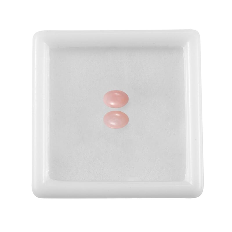 AA Pink Opal Set of 2 (Ovl 6x4 mm) 0.67 ctw Loose Gemstone