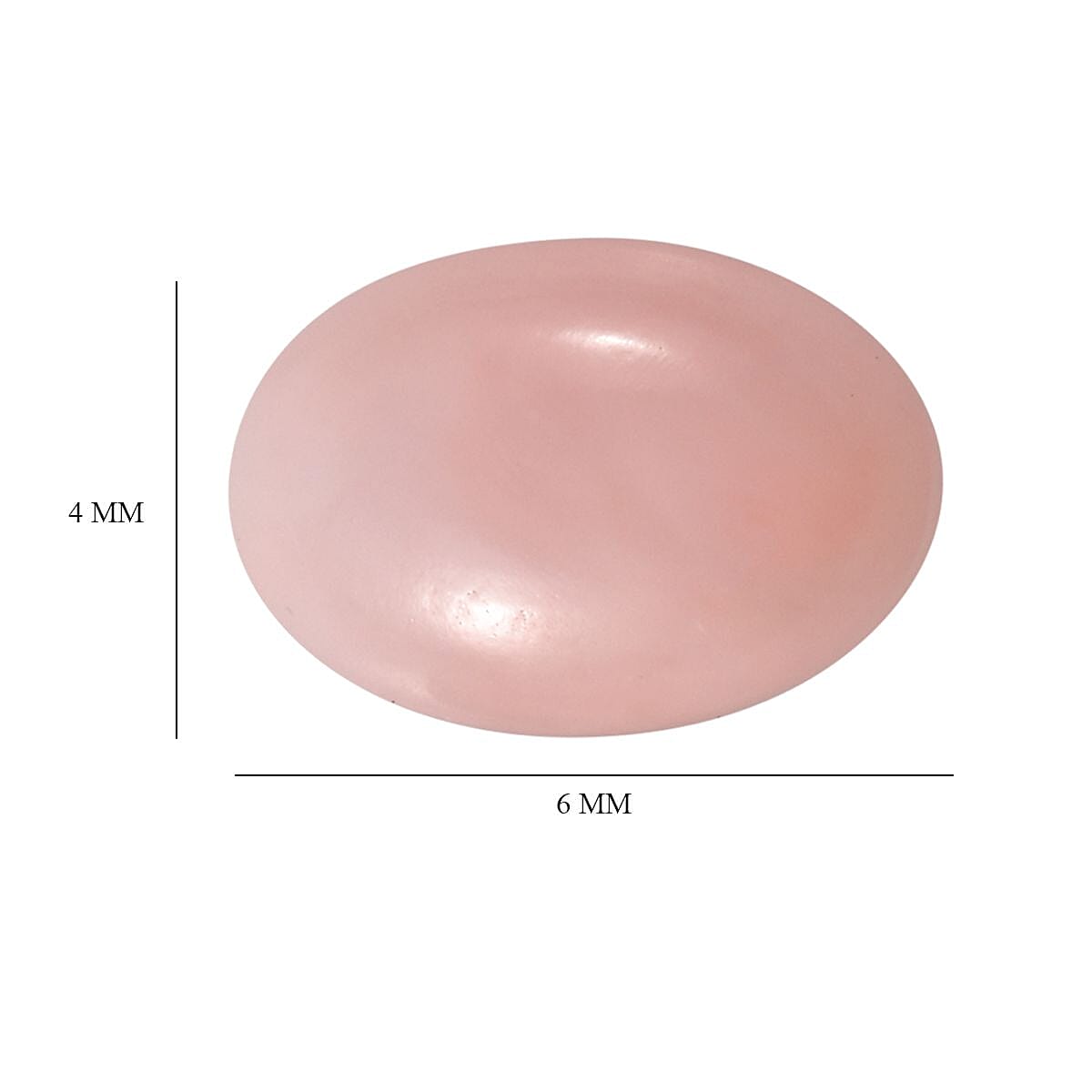 AA Pink Opal Set of 2 (Ovl 6x4 mm) 0.67 ctw Loose Gemstone image number 4