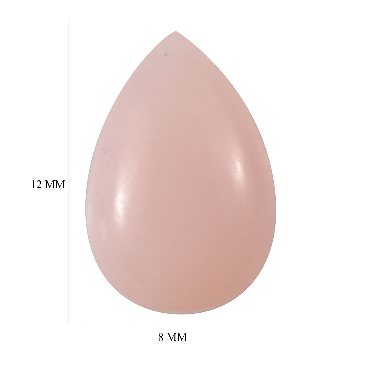 AA Pink Opal (Pear 12x8 mm) 1.87 ctw Loose Gemstone image number 4