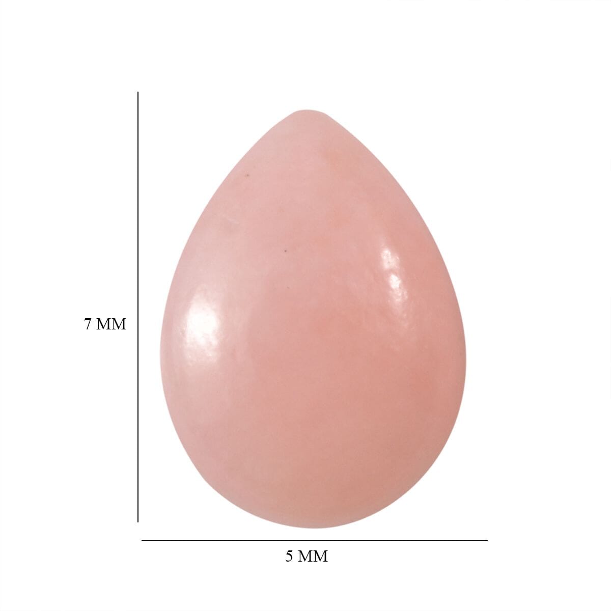 AA Pink Opal (Pear 7x5 mm) 1.03 ctw Loose Gemstone image number 4
