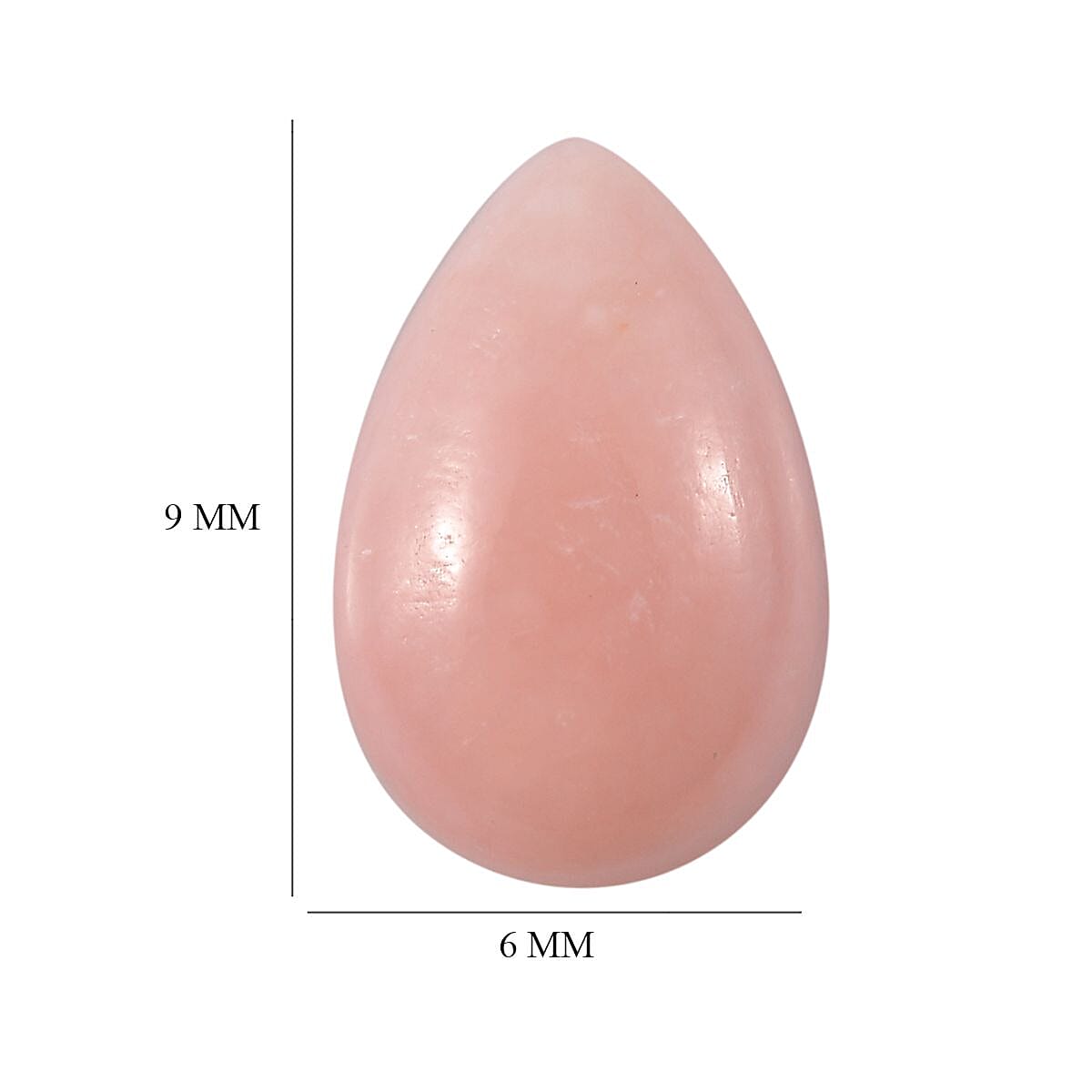 Pink Opal (Pear 9x6 mm) 0.98 ctw Loose Gemstone image number 4