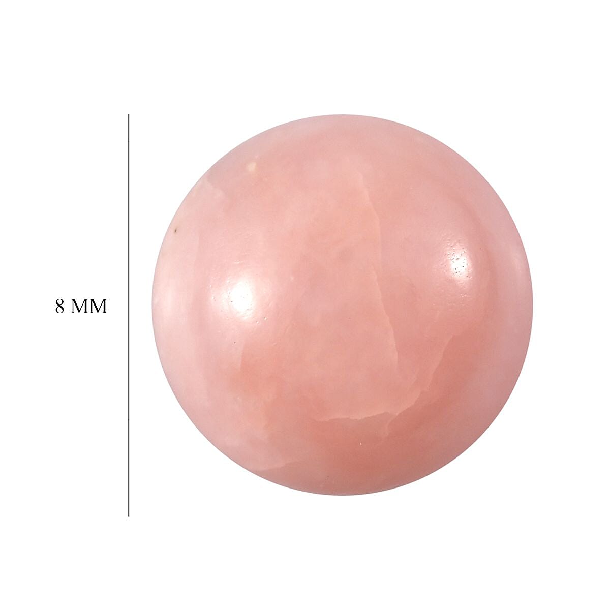 Pink Opal (Rnd 8 mm) 1.47 ctw Loose Gemstone image number 4