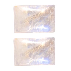 Rainbow Moonstone Set of 2 (Bgt 6x4 mm) 1.20 ctw Loose Gemstone