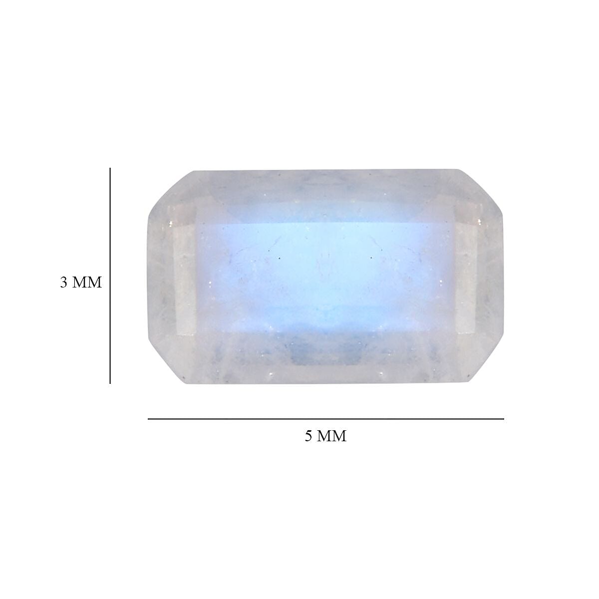 AA Rainbow Moonstone Set of 2 (Oct 5x3 mm) 0.47 ctw Loose Gemstone image number 4