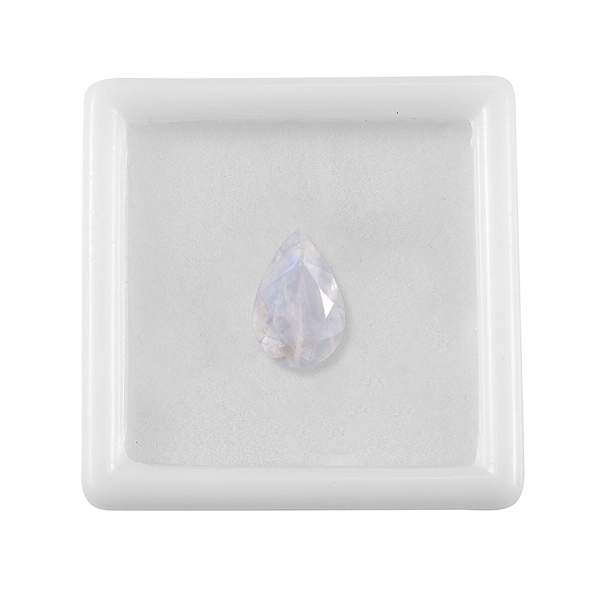 AA Rainbow Moonstone (Pear 12x8 mm) 2.60 ctw Loose Gemstone image number 3