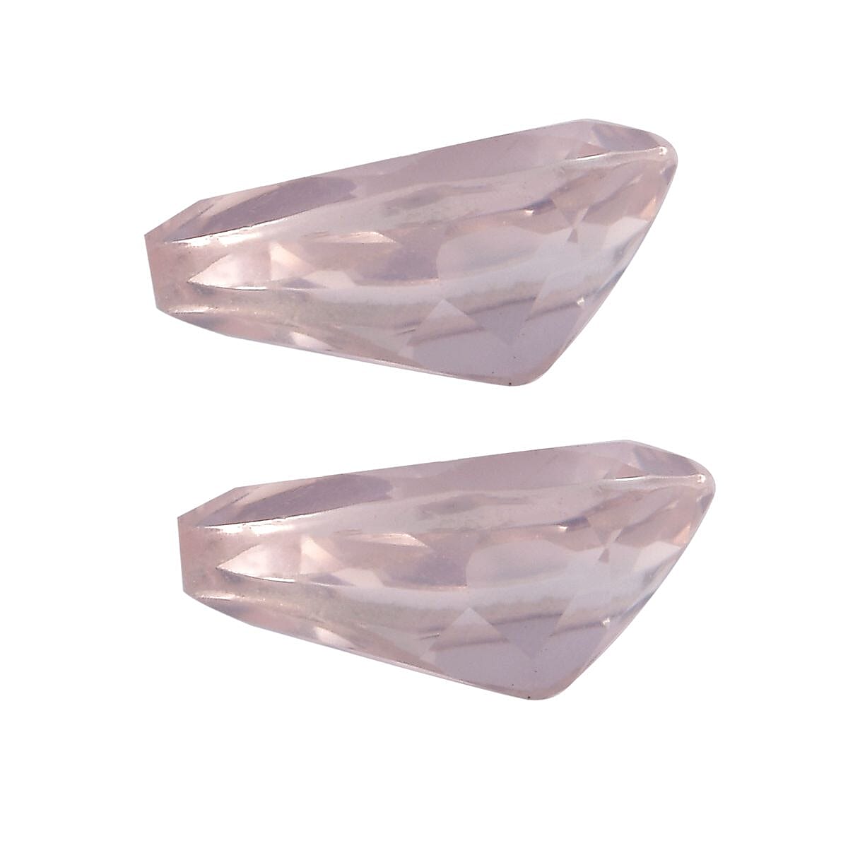 Galilea Rose Quartz Set of 2 (Pear 9x6 mm) 2.19 ctw Loose Gemstone