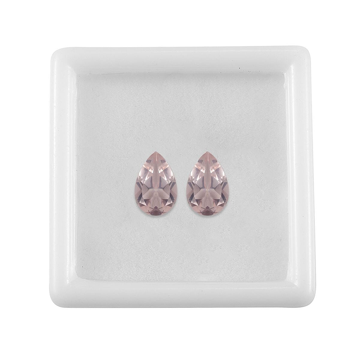 Galilea Rose Quartz Set of 2 (Pear 9x6 mm) 2.19 ctw Loose Gemstone