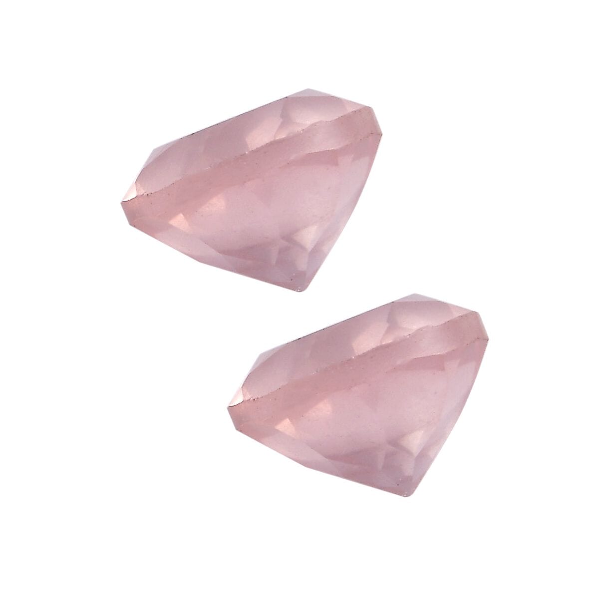 Galilea Rose Quartz Set of 2 (Rnd 6 mm) 1.46 ctw Loose Gemstone image number 2