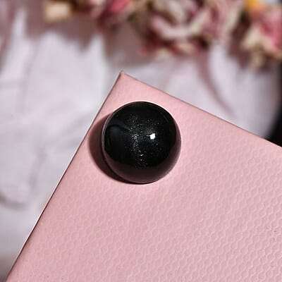 Black Star Diopside (Rnd 11 mm) 6.82 ctw Loose Gemstone