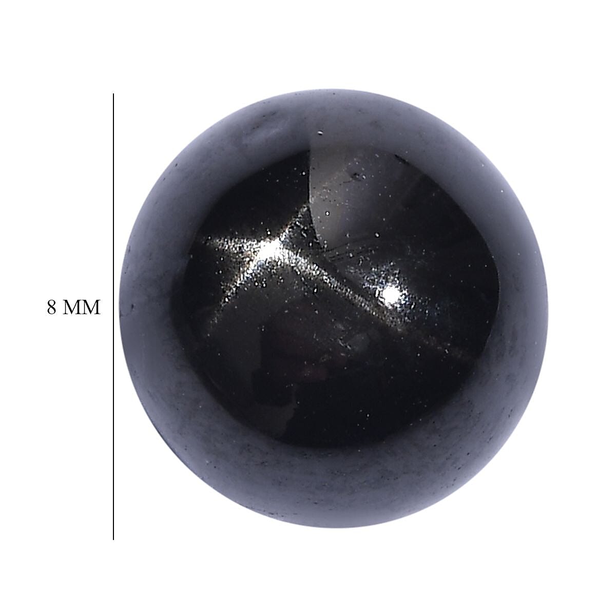 Black Star Diopside (Rnd 8 mm) 2.35 ctw Loose Gemstone