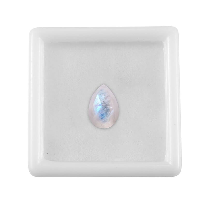 Rainbow Moonstone (Pear 12x8 mm) 2.90 ctw Loose Gemstone