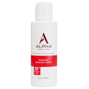 ALPHA Skincare Essential Renewal Lotion with 10% Glycolic AHA (4oz)