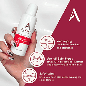 ALPHA Skincare Essential Renewal Lotion with 10% Glycolic AHA (4oz)