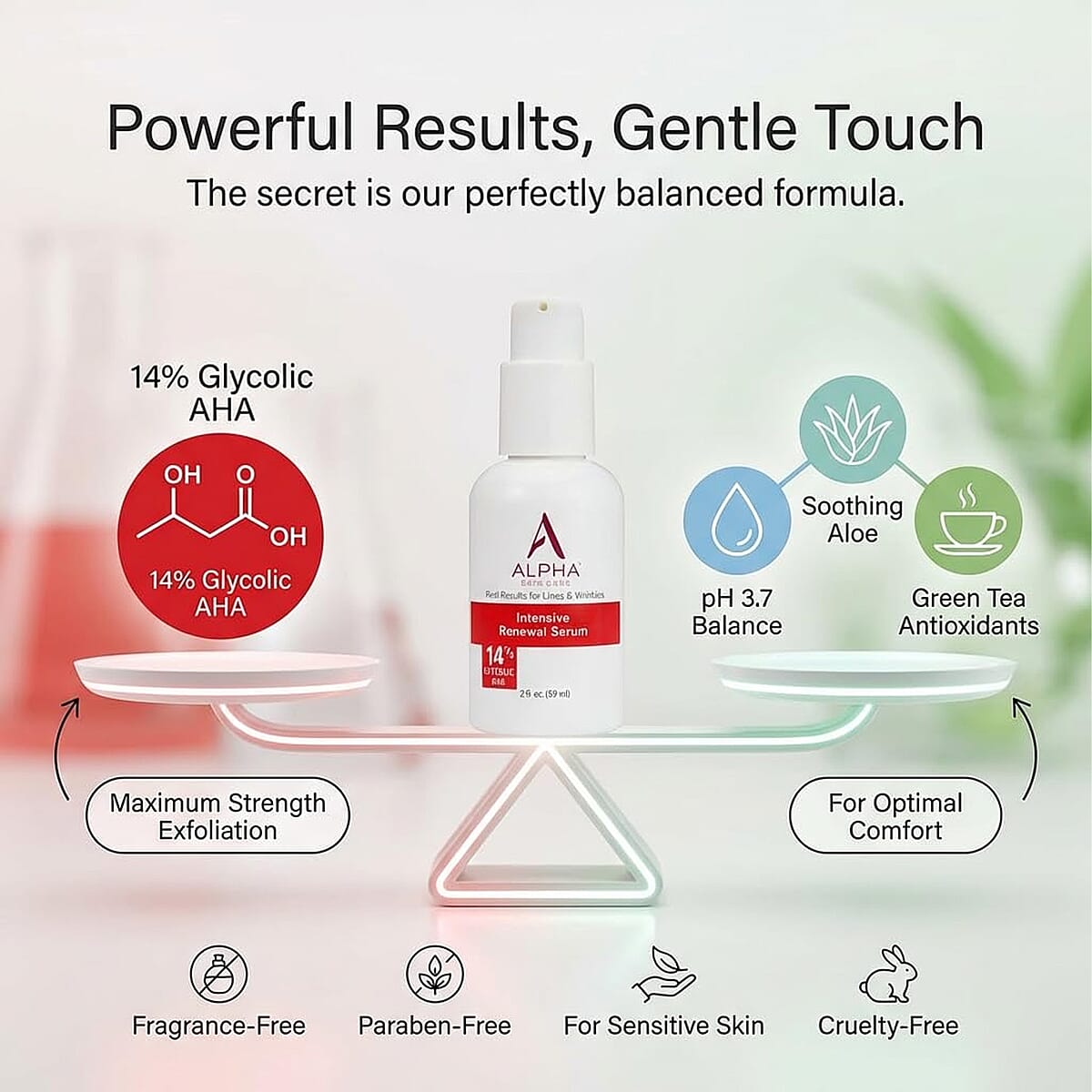 ALPHA Skincare Intensive Renewal Serum with 14% Glycolic AHA (2oz) image number 4