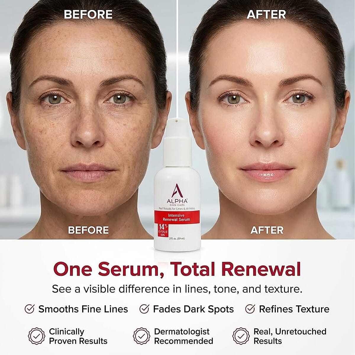 ALPHA Skincare Intensive Renewal Serum with 14% Glycolic AHA (2oz) image number 5