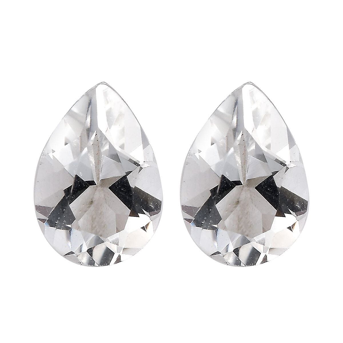Brazilian Petalite Set of 2 (Pear 6x4 mm) 0.60 ctw Loose Gemstone image number 0