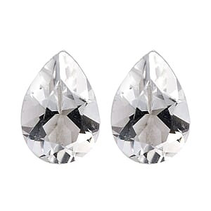 Brazilian Petalite Set of 2 (Pear 6x4 mm) 0.60 ctw Loose Gemstone