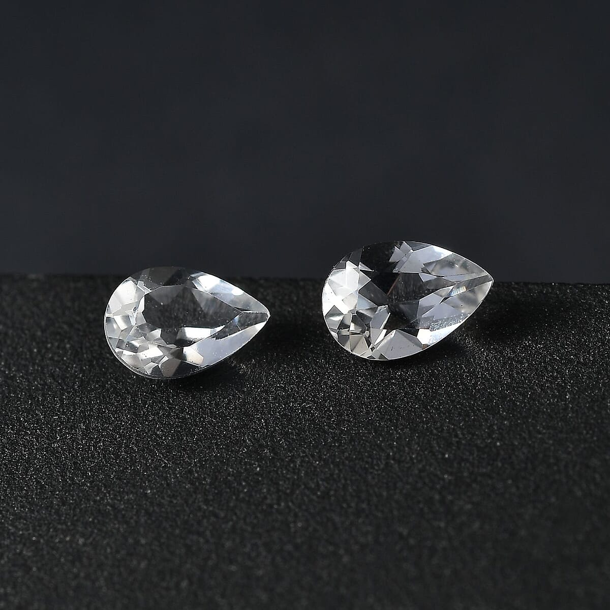 Brazilian Petalite Set of 2 (Pear 6x4 mm) 0.60 ctw Loose Gemstone image number 1