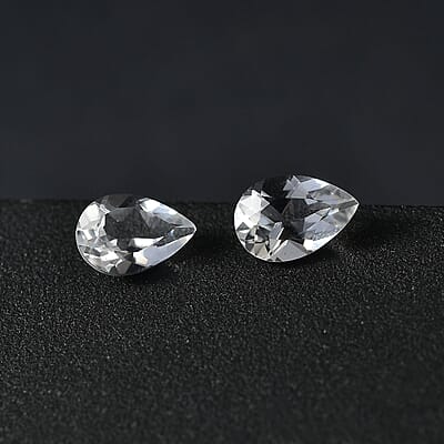 Brazilian Petalite Set of 2 (Pear 6x4 mm) 0.60 ctw Loose Gemstone