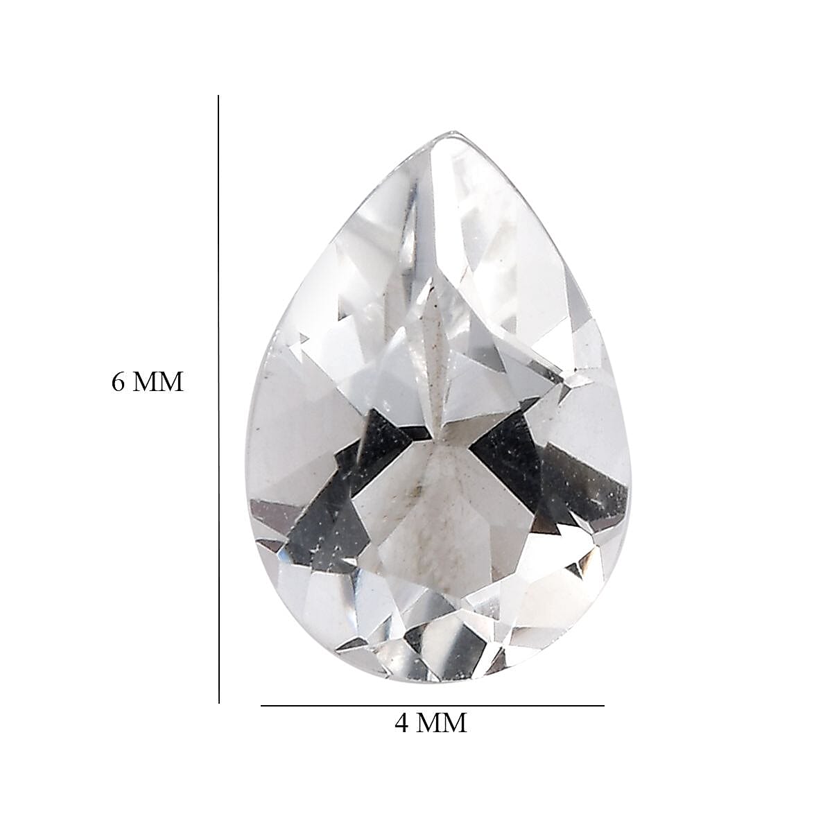 Brazilian Petalite Set of 2 (Pear 6x4 mm) 0.60 ctw Loose Gemstone image number 4