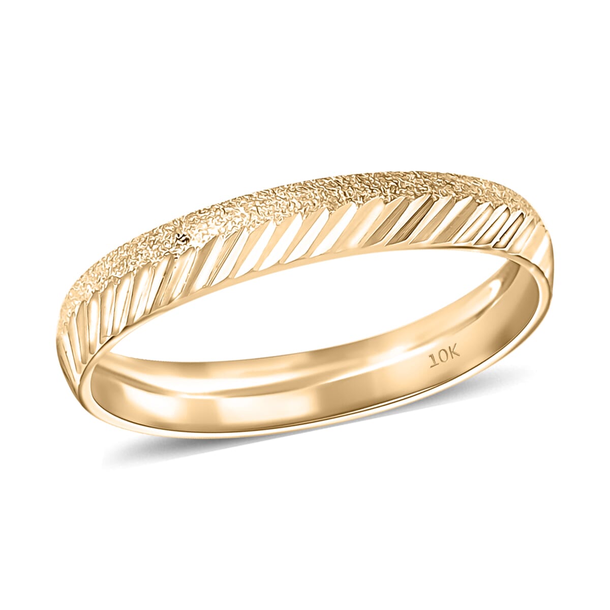 10K Yellow Gold Classic Band Ring (Size 6.0) 1.30 Grams image number 0
