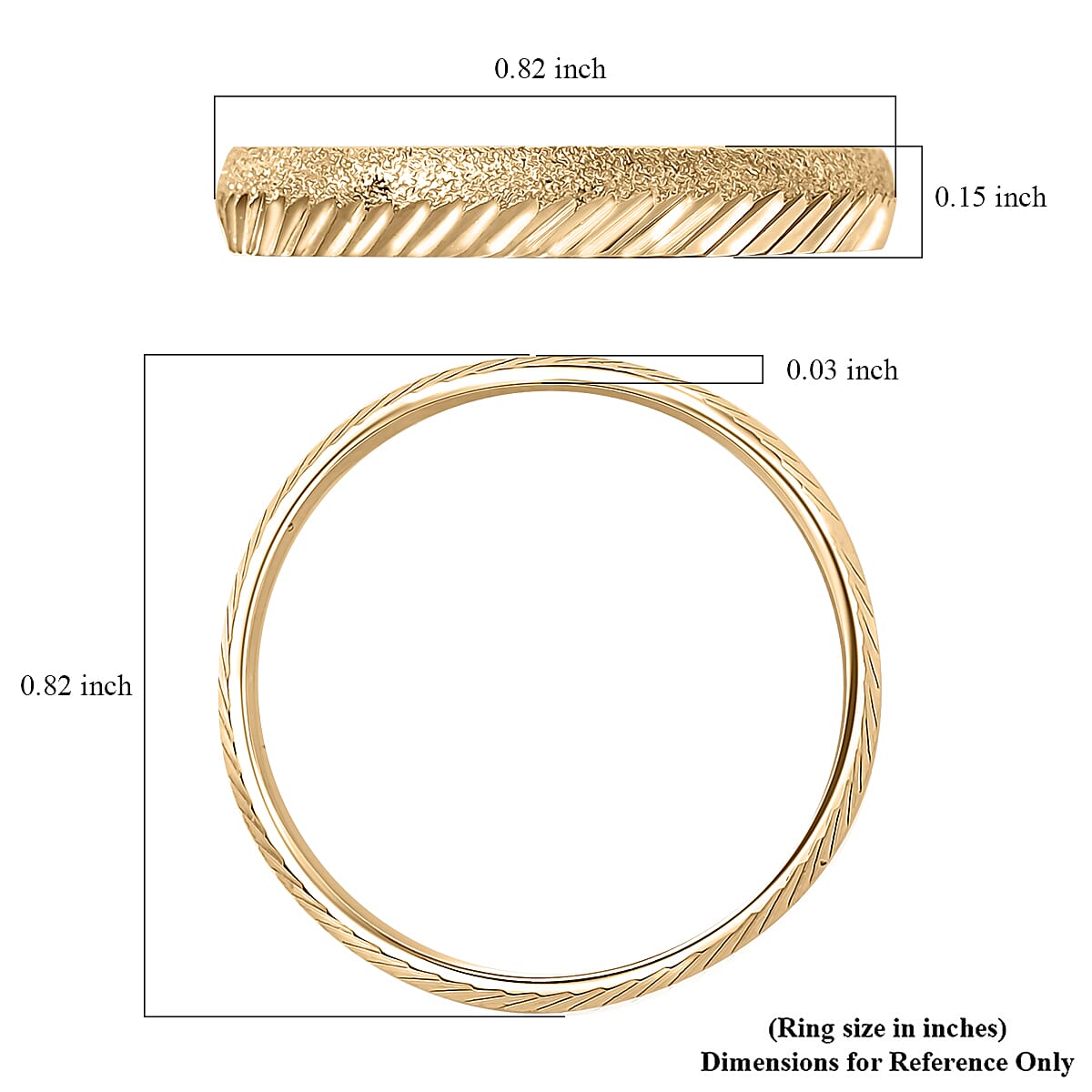 10K Yellow Gold Classic Band Ring (Size 6.0) 1.30 Grams