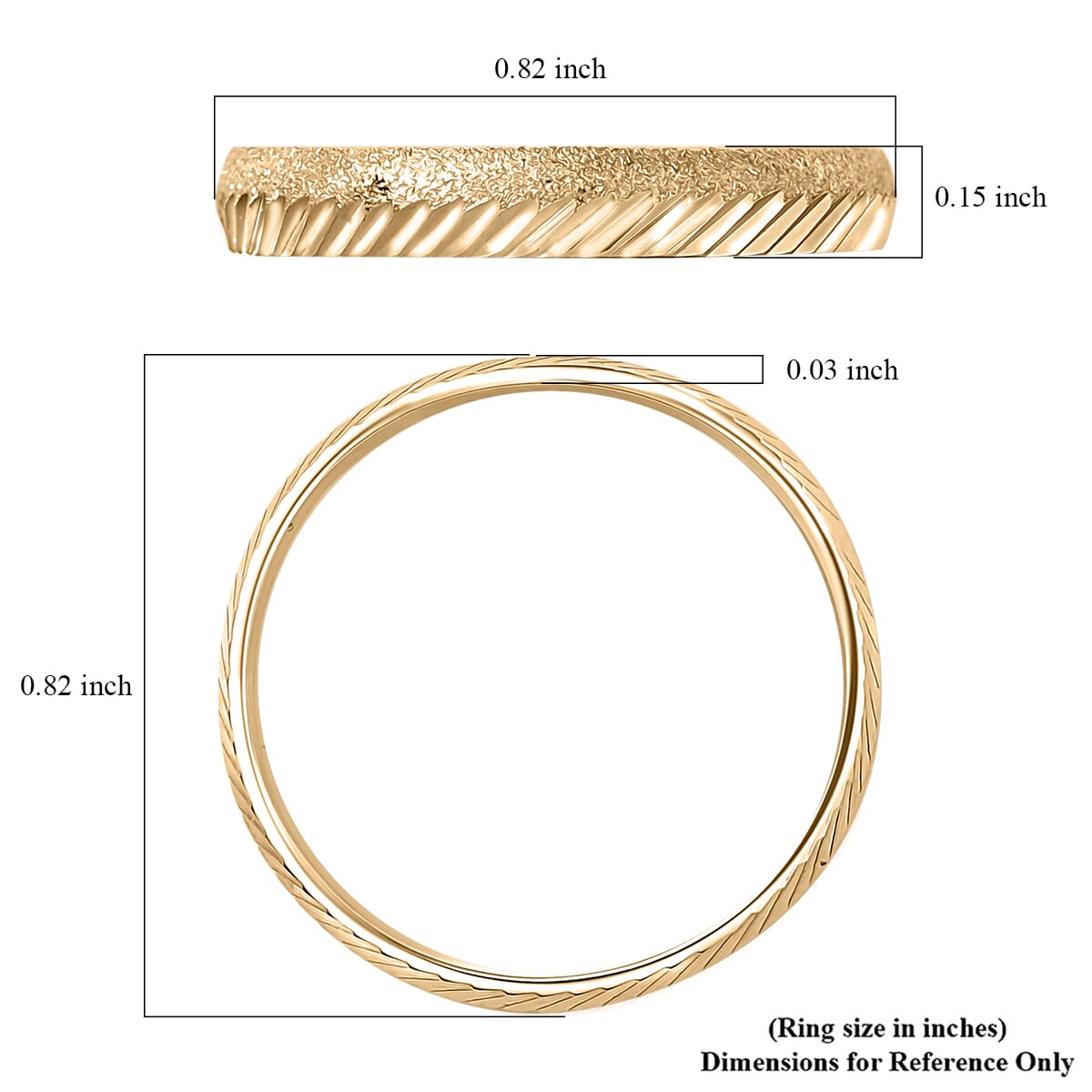 10K Yellow Gold Classic Band Ring (Size 6.0) 1.30 Grams image number 5