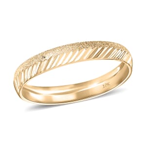 10K Yellow Gold Classic Band Ring (Size 8.0) 1.30 Grams