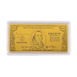 24K Golden Currancy Emboss Sheet 55x30mm 100mg