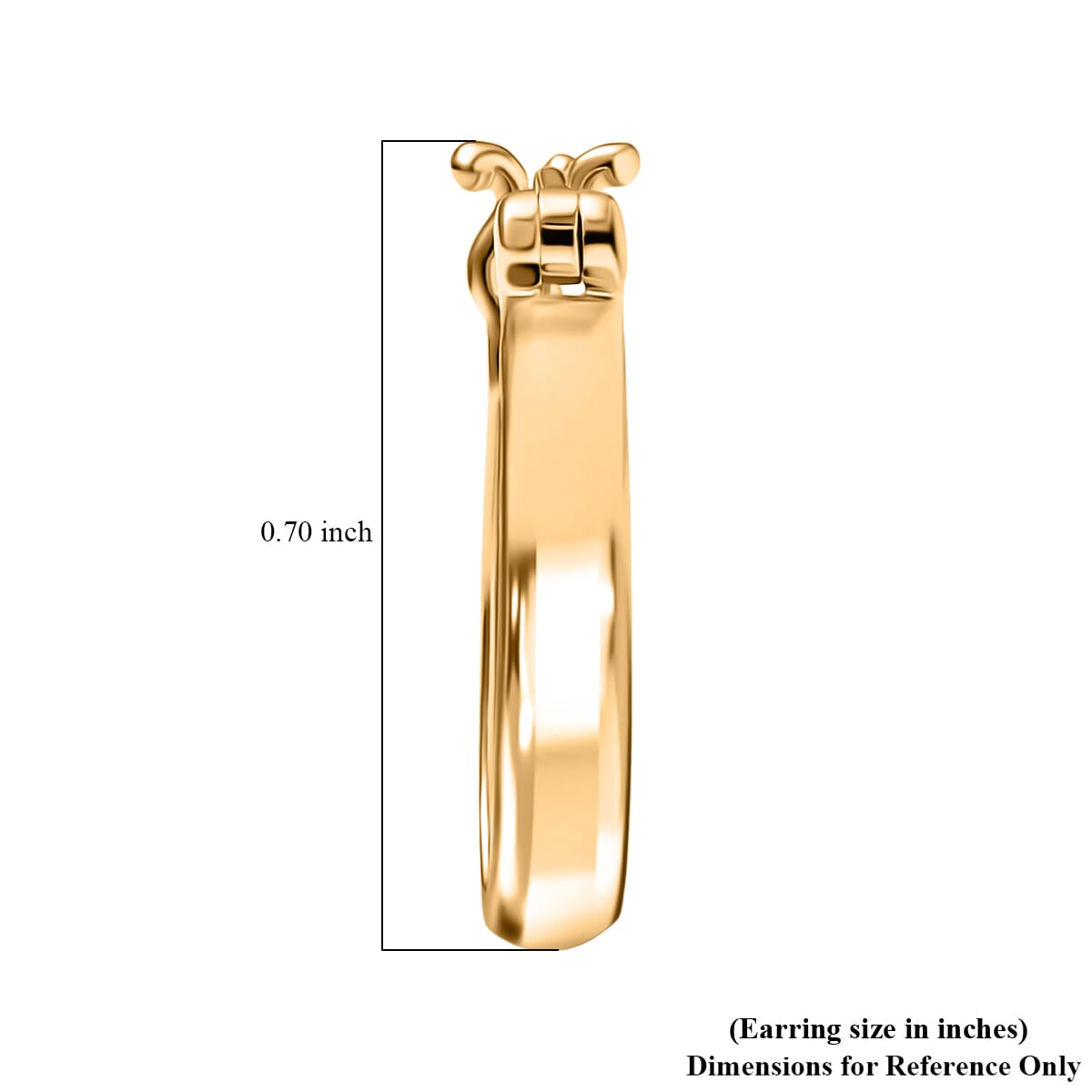 10K Yellow Gold Classic Hoop Earrings 1.68 Grams image number 4