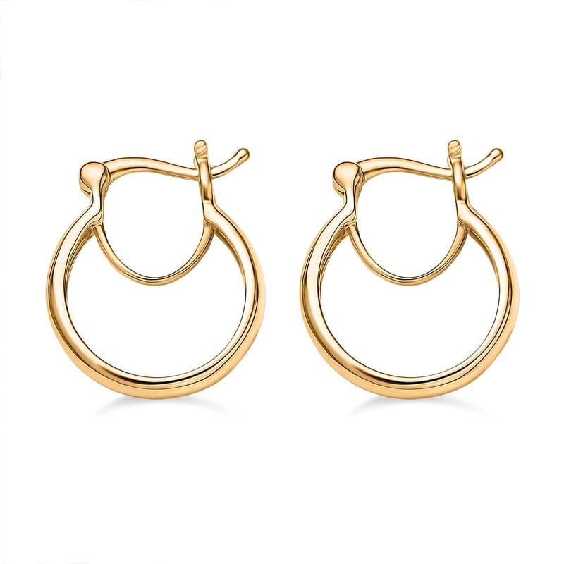 10K Yellow Gold Eternal Hoop Earrings (1.70 Grams)