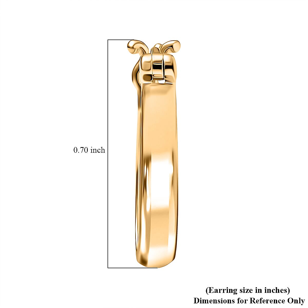 10K Yellow Gold Eternal Hoop Earrings (1.70 Grams)