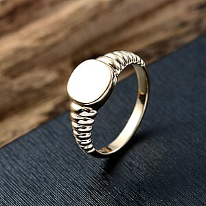 Luxoro Signet Ring in 10K Yellow Gold (Size 8.0) 5 Grams