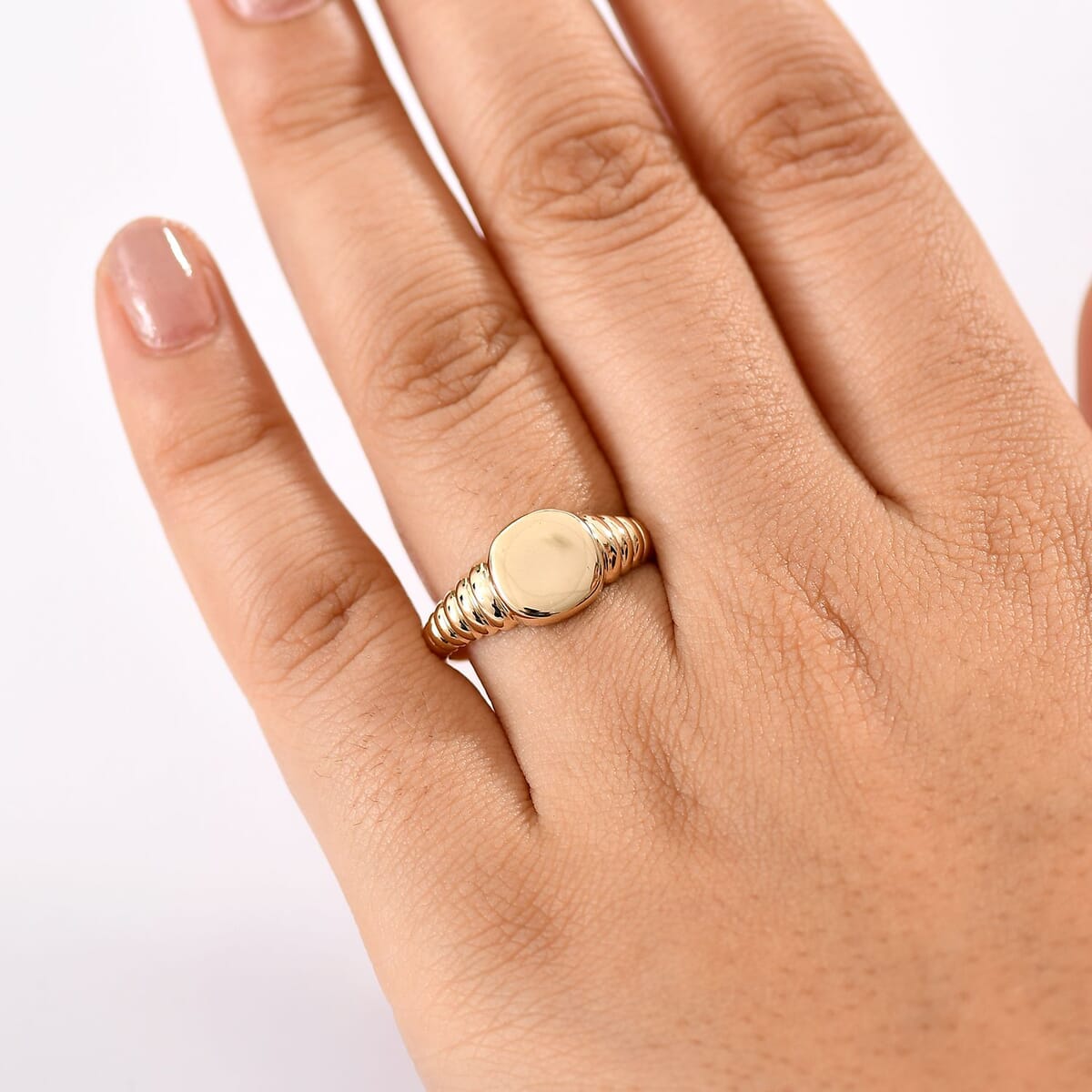 Luxoro Tulip Garden Ring in 10K Yellow Gold (Size 8.0) 5 Grams image number 2
