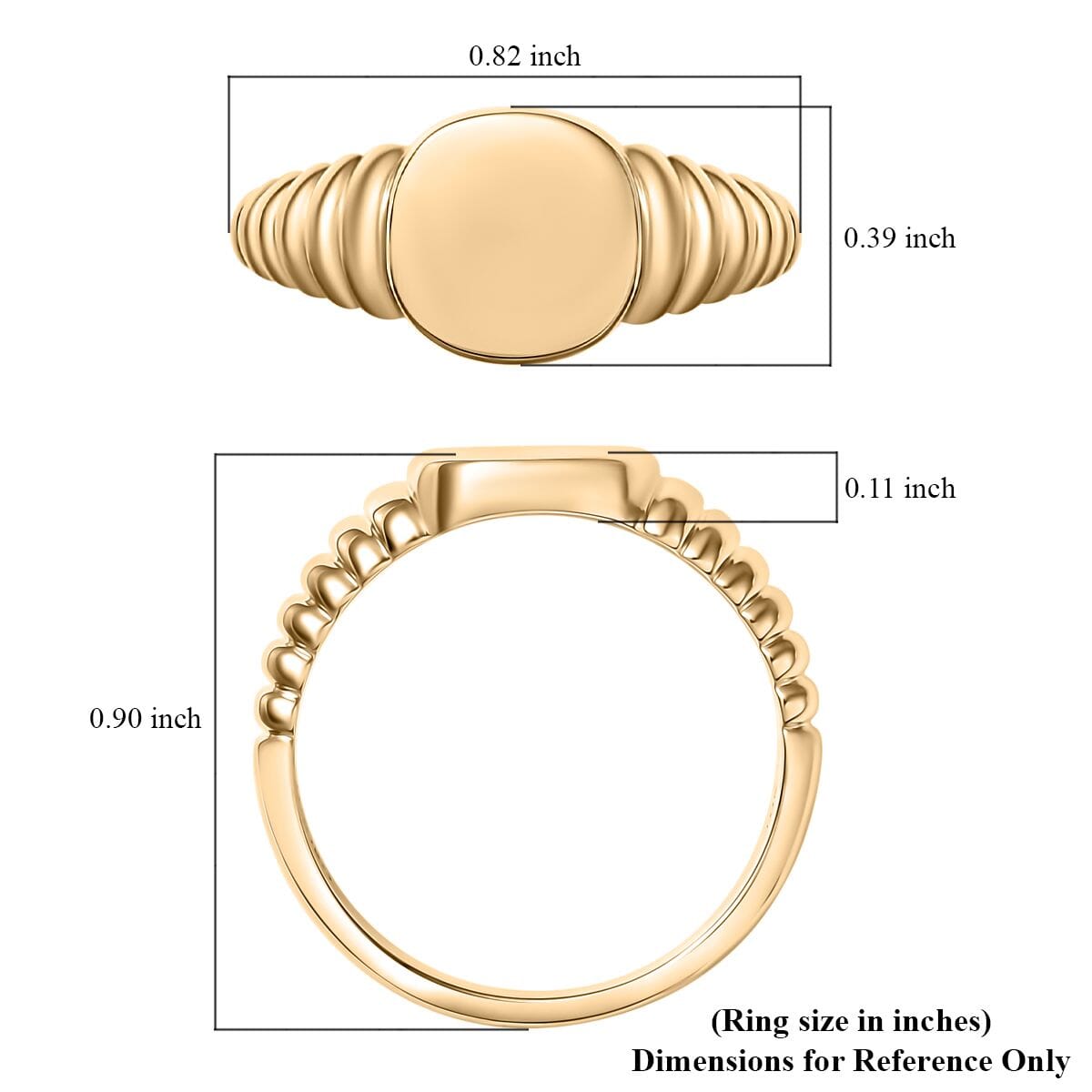 Luxoro Tulip Garden Ring in 10K Yellow Gold (Size 8.0) 5 Grams image number 5