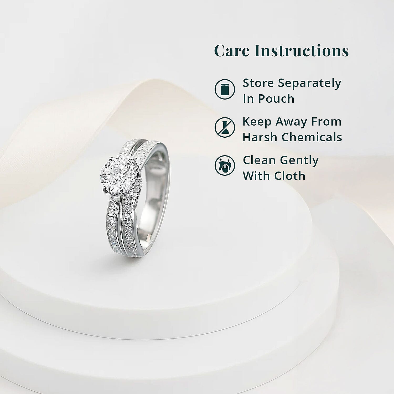 IGI Certified Luxuriant Lab Grown Diamond E-F VS 1.50 ctw Ring in 950 Platinum (Size 7.0)