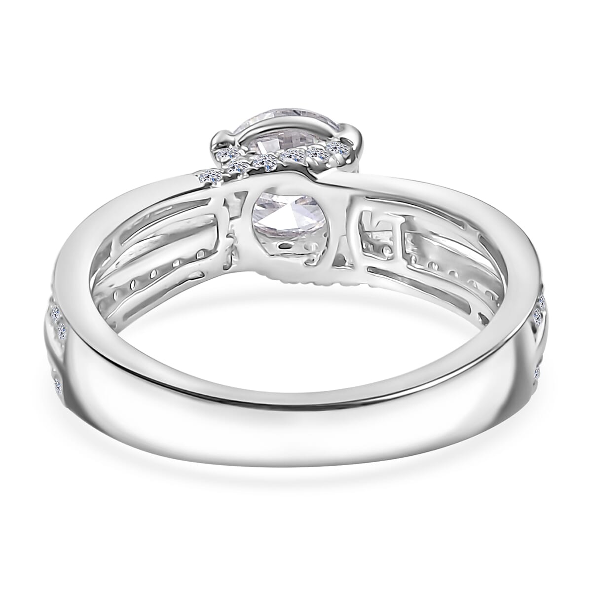IGI Certified Luxuriant Lab Grown Diamond E-F VS 1.50 ctw Ring in 950 Platinum (Size 8.0) image number 4