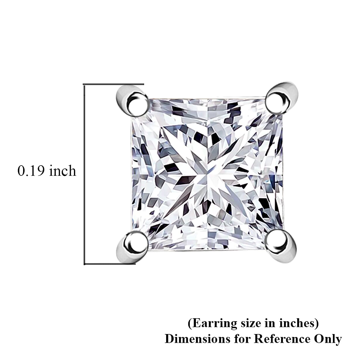 IGI Certificate Luxuriant Lab Grown Diamond E-F VS 1.00 ctw Solitaire Stud Earrings in 14K White Gold  image number 5