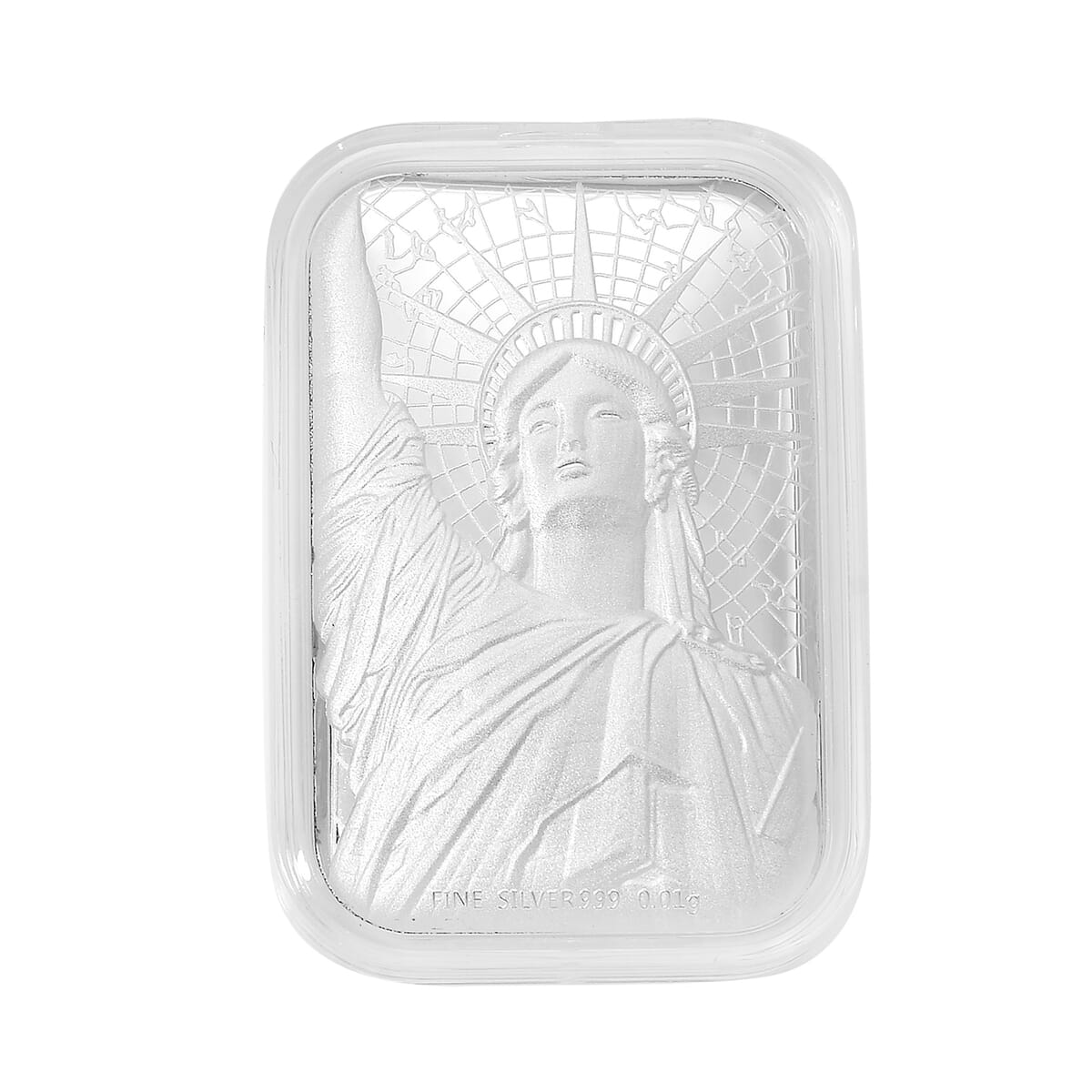 999 Fine Silver Statue of Liberty Emboss Sheet 31x45.5mm (0.01g) image number 0