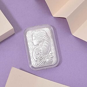 999 Fine Silver Lady Fortuna Emboss Sheet 31x45.5mm (10mg)