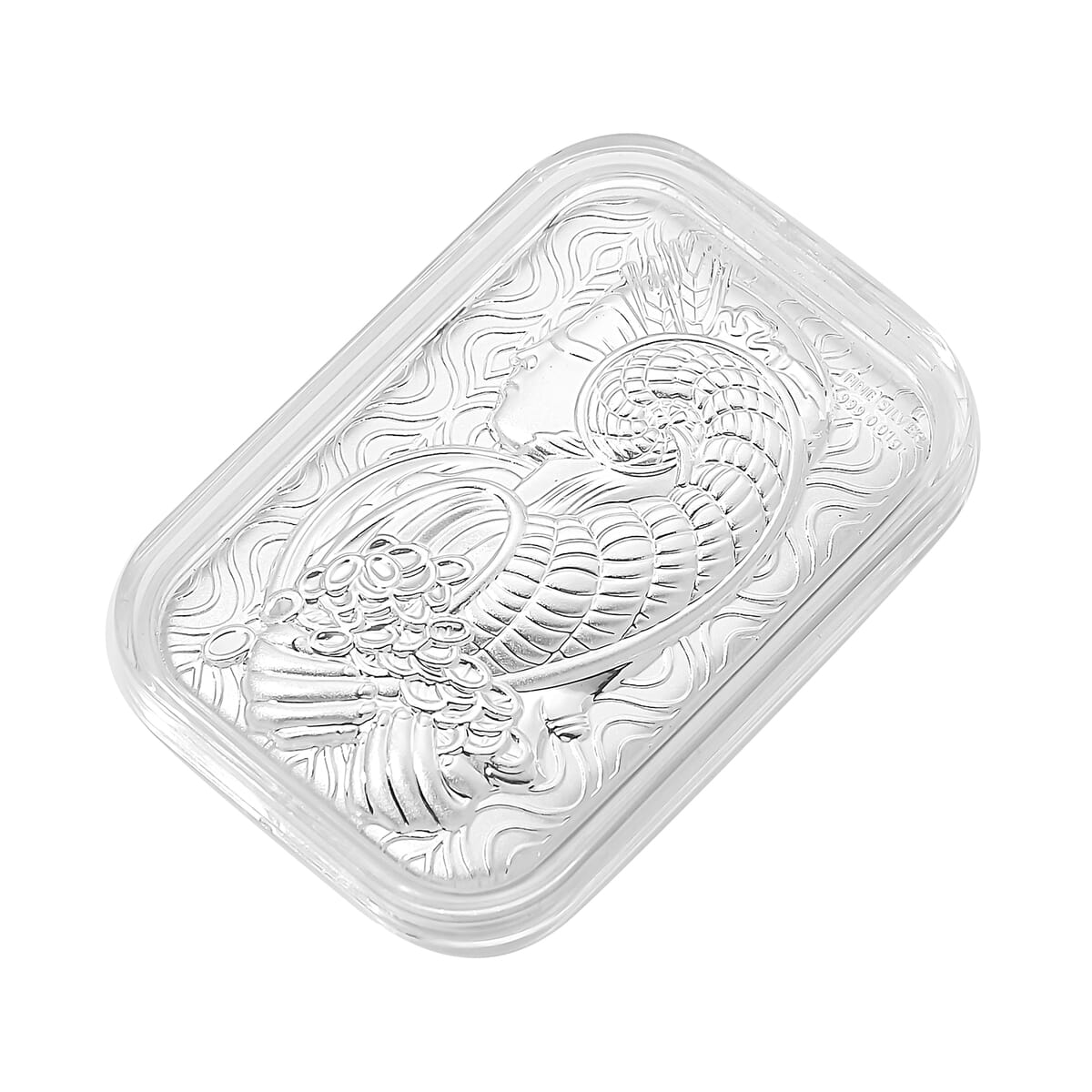 999 Fine Silver Lady Fortuna Emboss Sheet 31x45.5mm (0.01g) image number 2