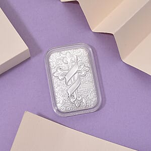 999 Fine Silver Cross Emboss Sheet 31x45.5mm (10mg)