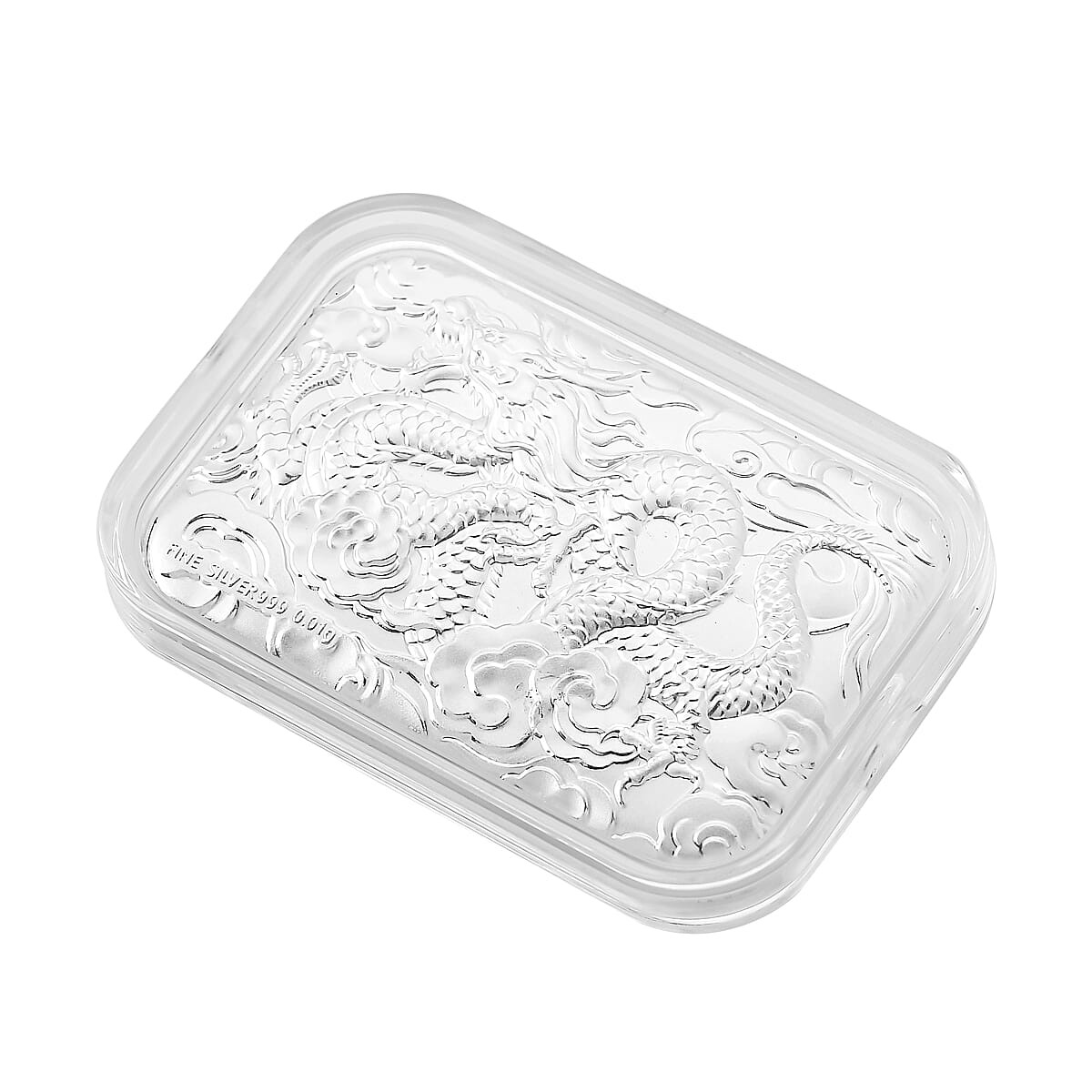 Doorbuster 999 Fine Silver Dragon Emboss Bar 31x45.5mm (10mg) image number 2